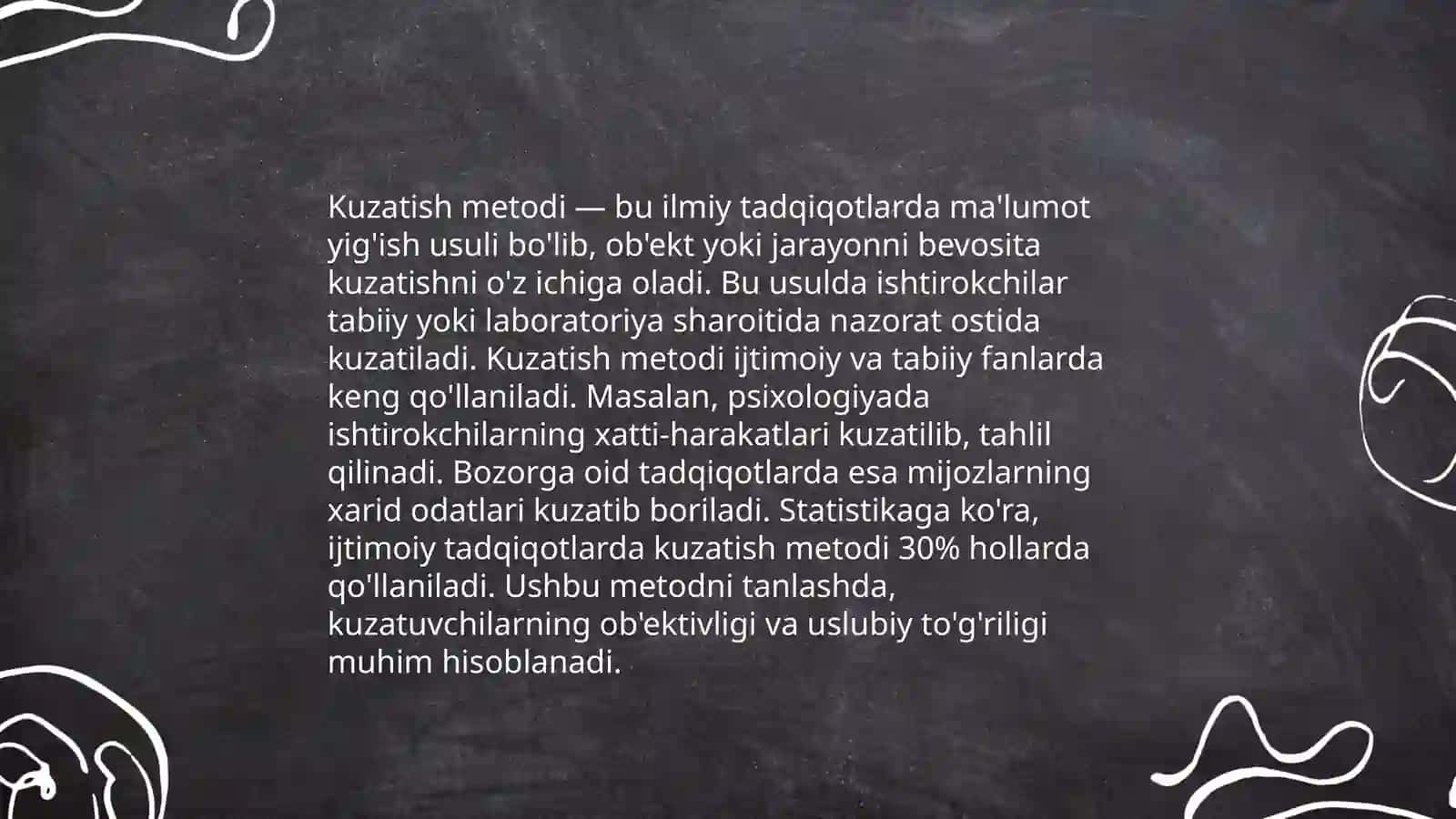 Psixologiya fanining tadqiqot metodlari 4