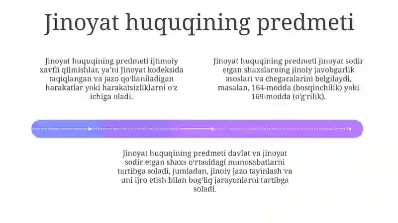 Jinoyat huquqi tushunchasi, prеdmеti, vazifalari va prinsiplari 4