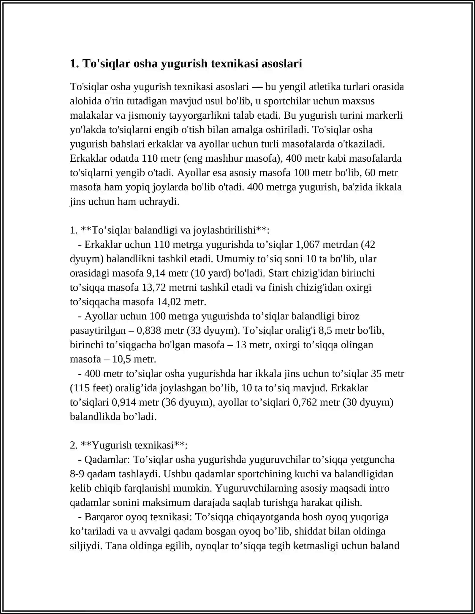 TO'SIQLAR OSHA (STIPL-CHEZ) YUGURISH TEXNIKASI ASOSLARI 4