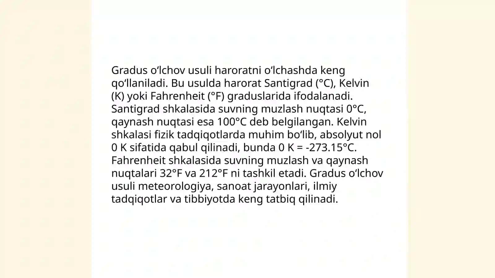 Burchak oʻlchovlarining asosiy turlari 4
