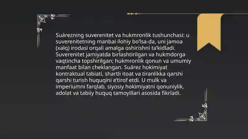Fransisko Suarezning ijtimoiy-siyosiy qarashlari 4
