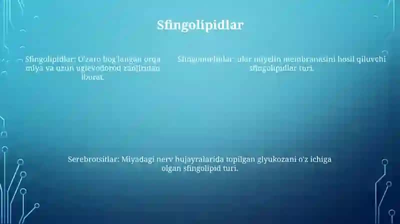 Sovunlanadigan Murakkab Lipidlar 4