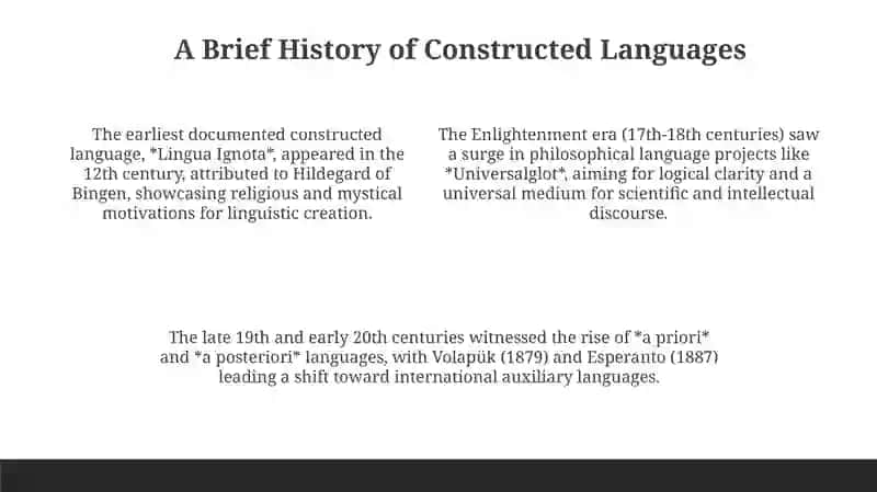 International artificial languages 4