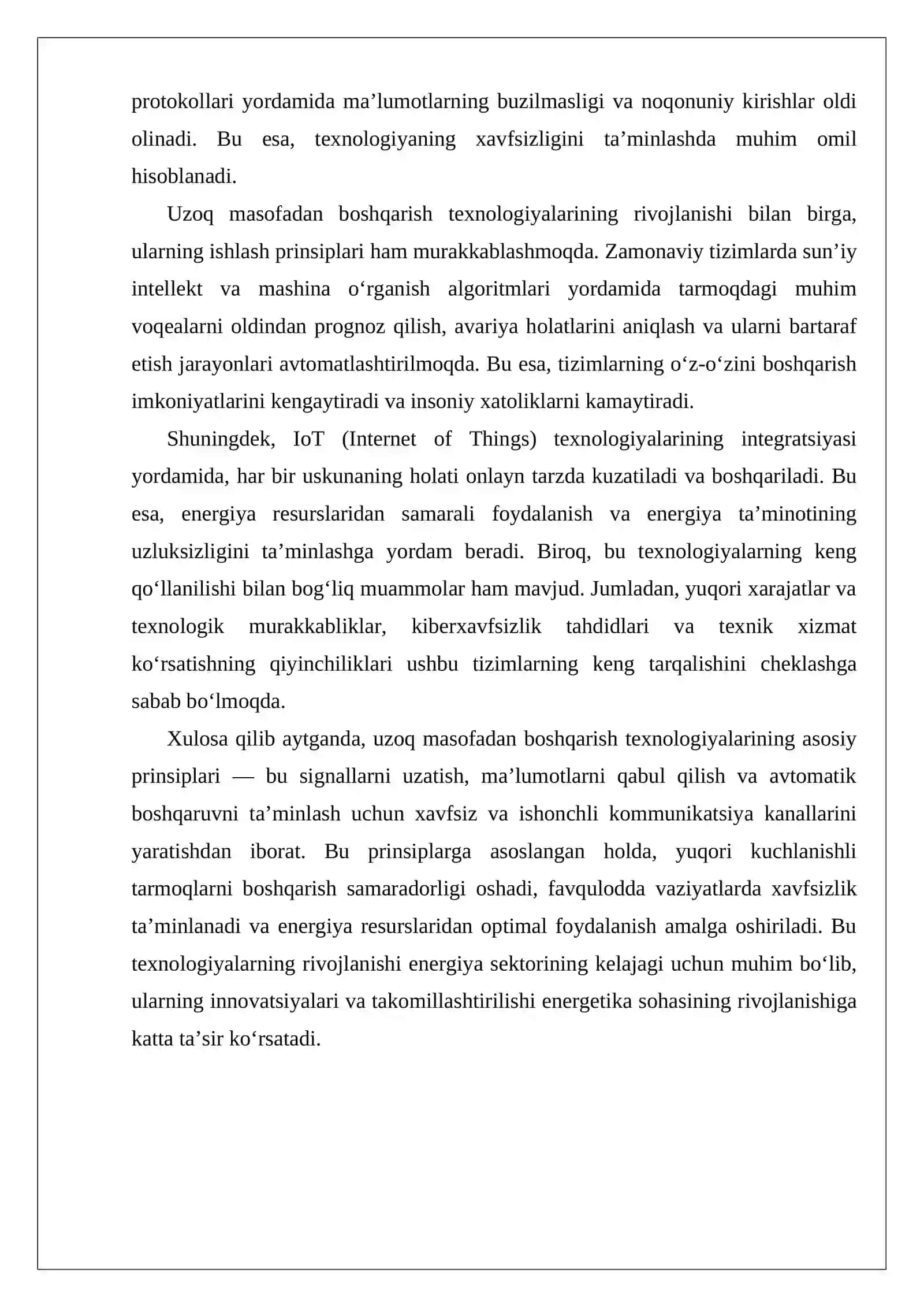 Past kuchlanishli masofadan boshqaruvchi uskunalar 4
