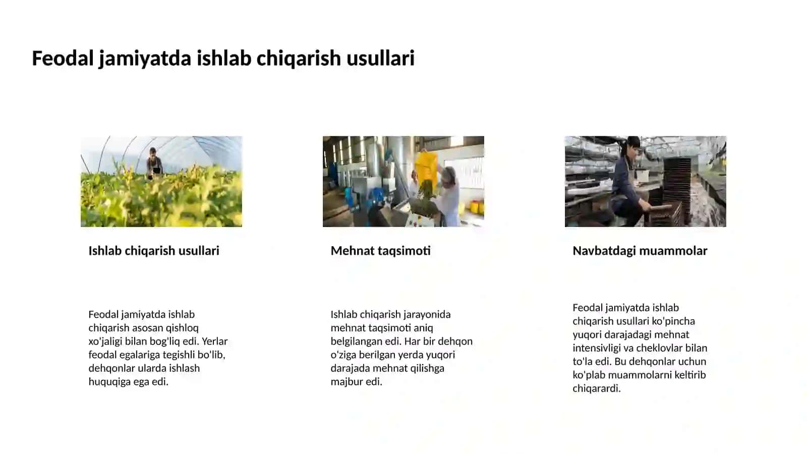 Feodal jamiyati va uning yemirilishi davridagi iqtisodiy talimotlar 4