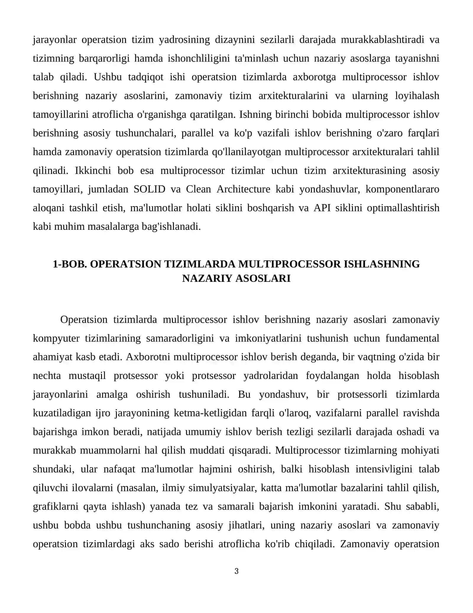 Axborotga multipossorlik ishlov berish jarayoni 4