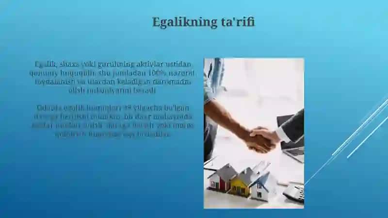 Egalik huquqi va majburiyatlari 4