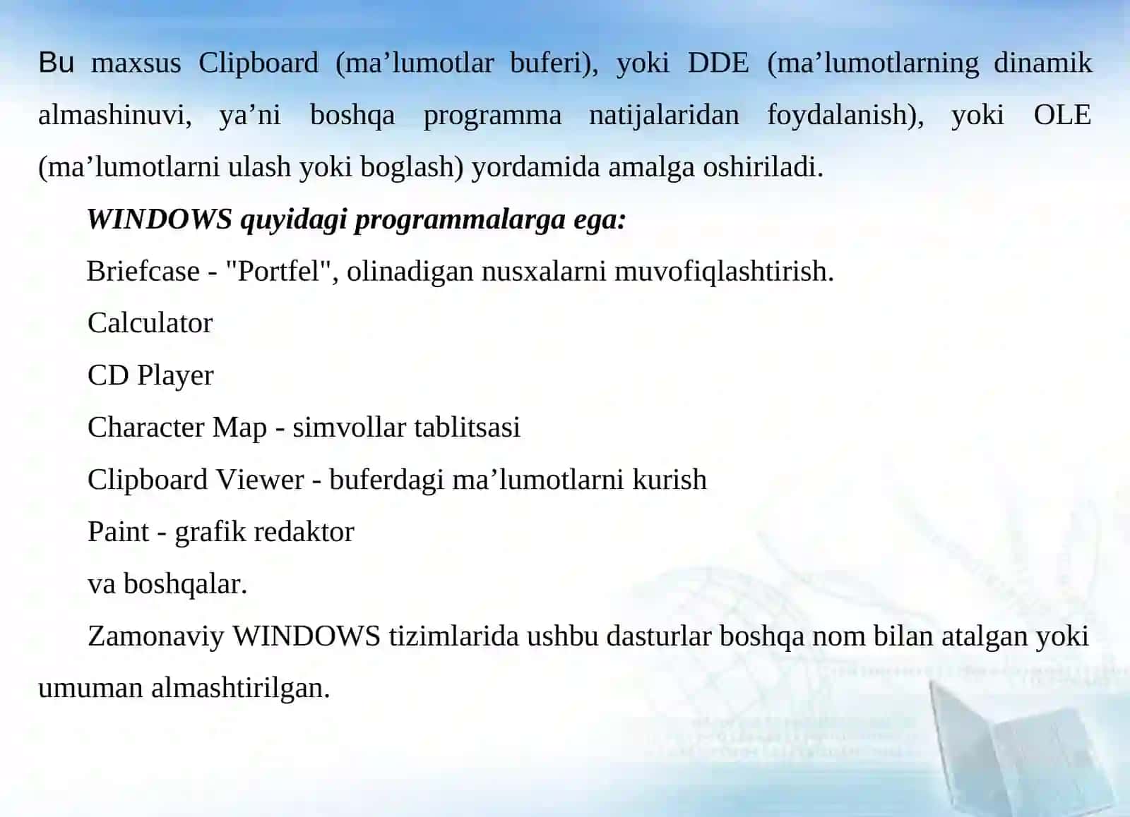 Windows, Linux operatsion tizimlari va ularni kompyuterga o`rnatish 4
