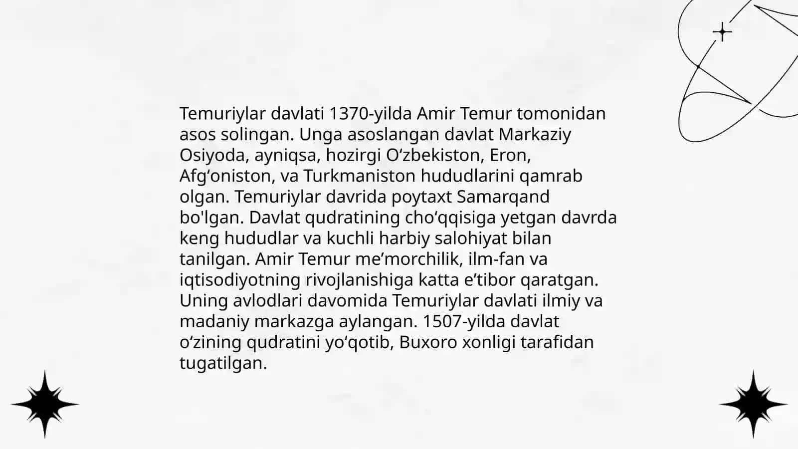 Amir - Temur buyuk davlat arbobi 4