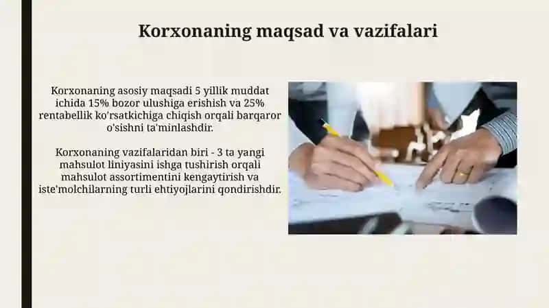 Korxonalarni bosh rejasini tuzish prinsiplari 4