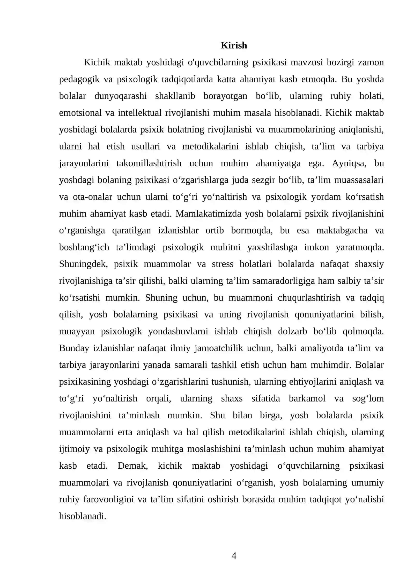 Kichik maktab yoshidagi o'quvchilarning psixikasi 4