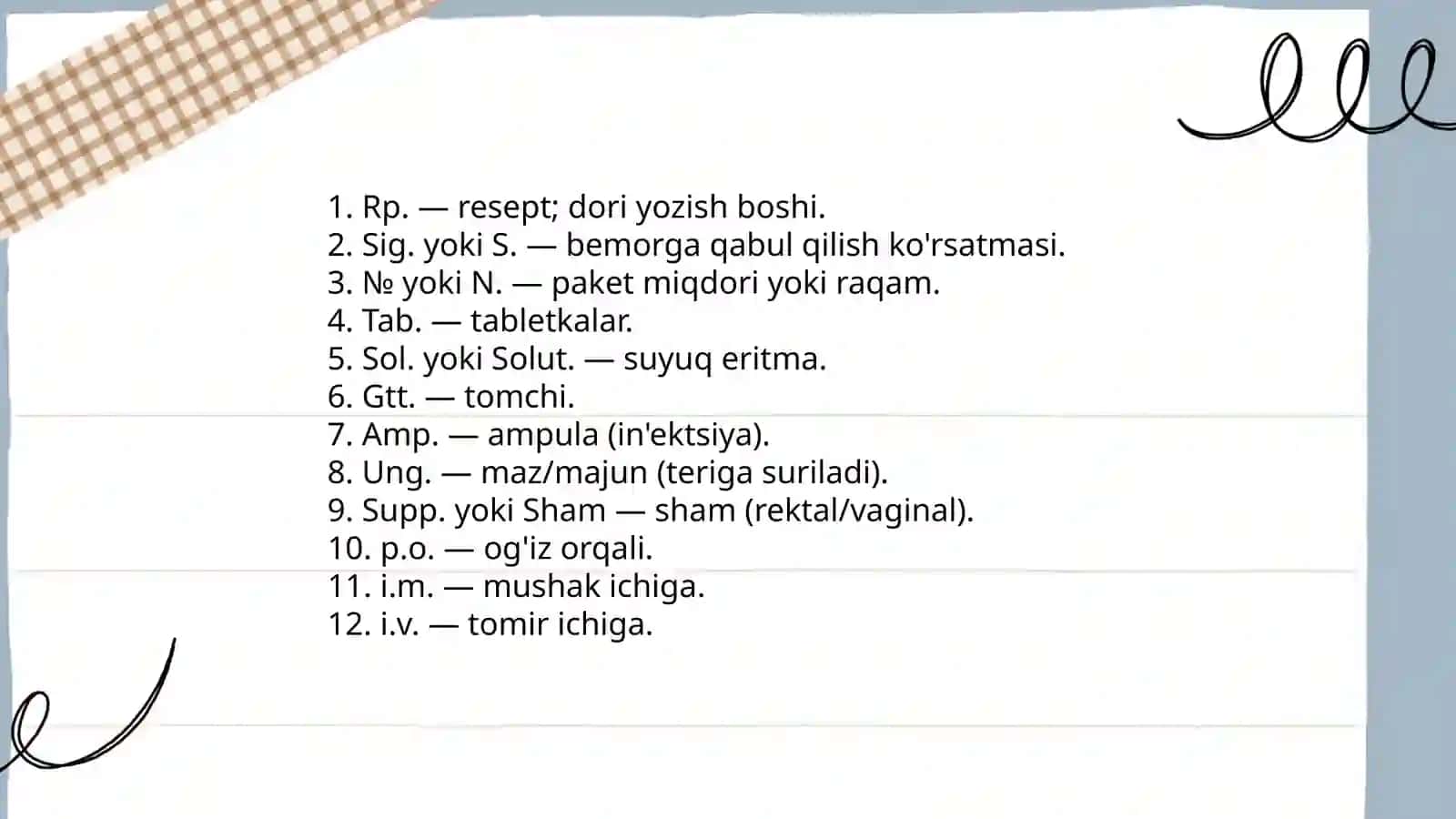 Retseptning umumiy tuzilishi va asosiy qismlari 4