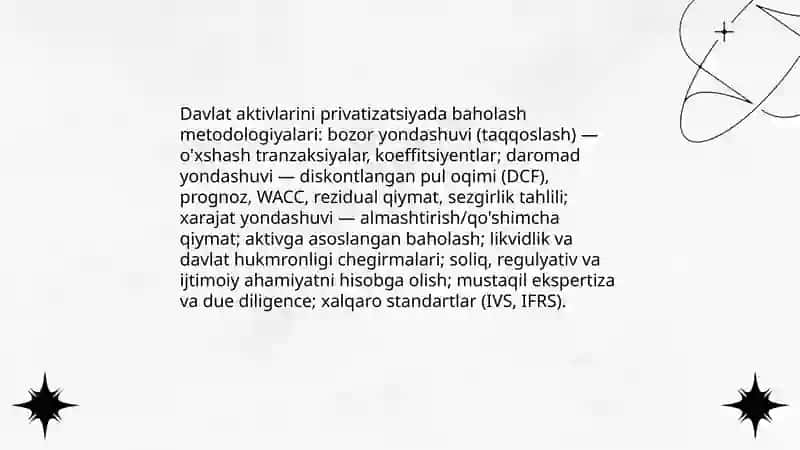 Davlat mulkini xususiylashtirish va boshqarish siyosati 4