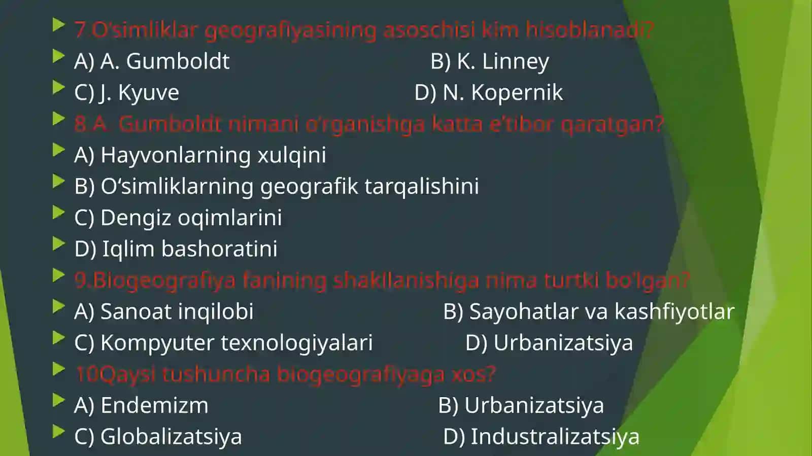 Biogeografiyaning fansifati dashakillanishi 4