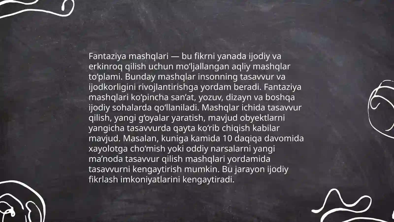 Yozuv san'atini rivojlantirish 4