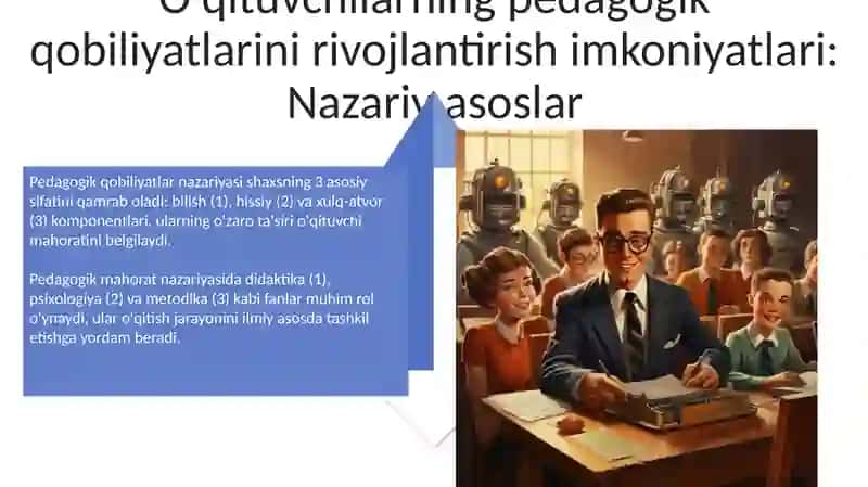 Pedagogik qobiliyatlarni rivojlantirish 4
