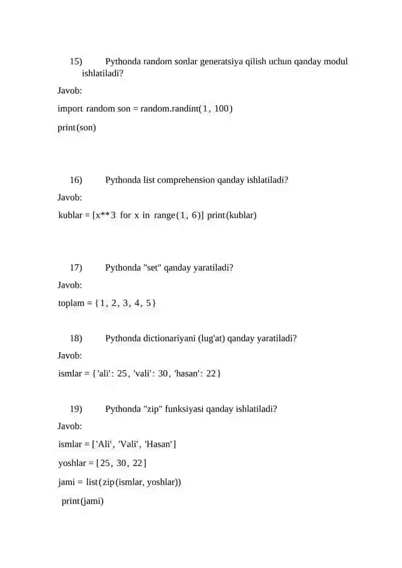 Pythonda f-string qanday ishlatiladi? 4