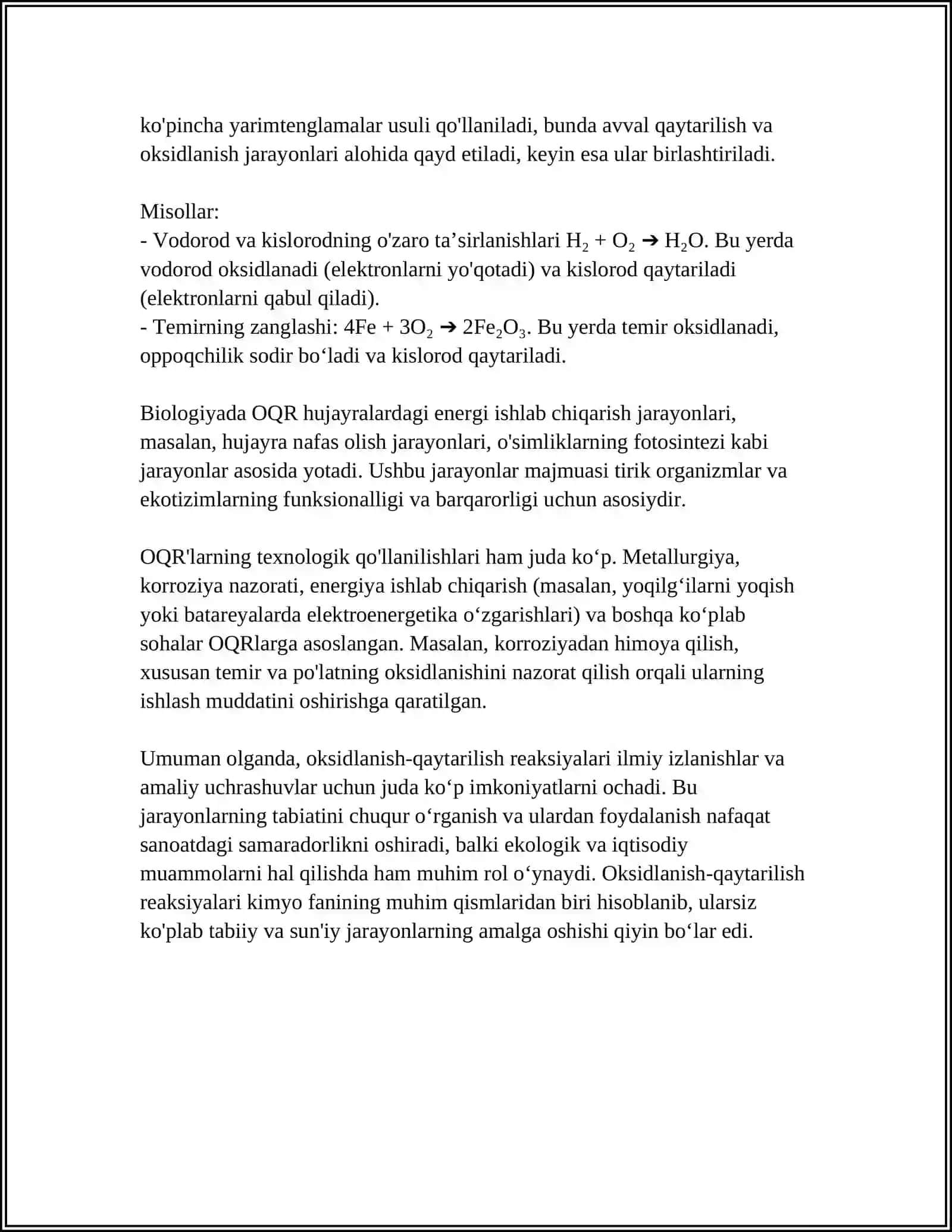 OKSIDLANISH-QAYTARLISH REAKSIYALARIGA LASOSLANGAN REDOKSMETRIK TITRLASH 4