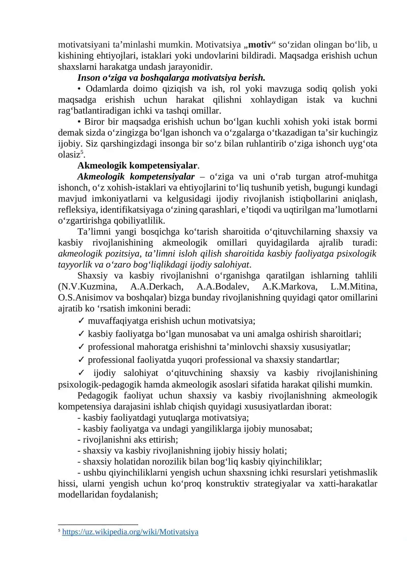 AKMEOLOGIK KOMPETENSIYALARNING SHAKLLANISHI VA RIVOJLANISHI 4