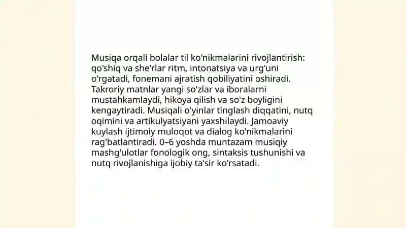 Bolalar hayotida musiqaning o'rni va roli 4