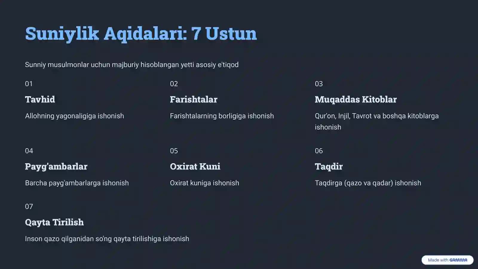 Islom dini manbalari, aqidaviy maktablari va ularning hozirgi davrdagi ahamiyati 4