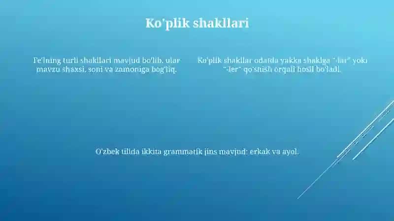 O'zbek tilida grammatik shakllari 4