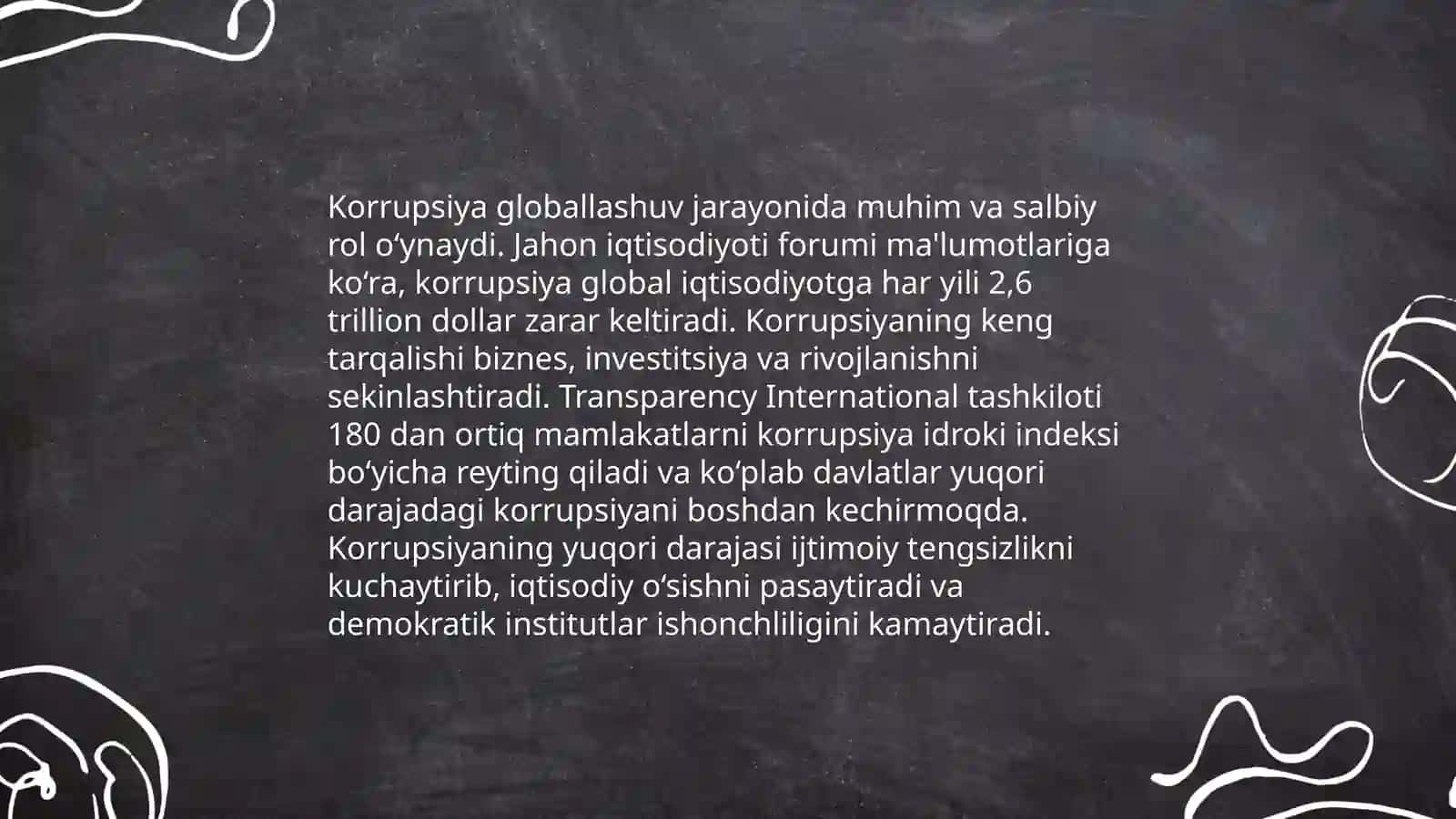 Globallashuv va barqaror taraqqiyot falsafasi: Korrupsiyaga qarshi kurashning jahon tajribasi. O‘zbekistonning korrupsiyaga qarshi kurash siyosati 4