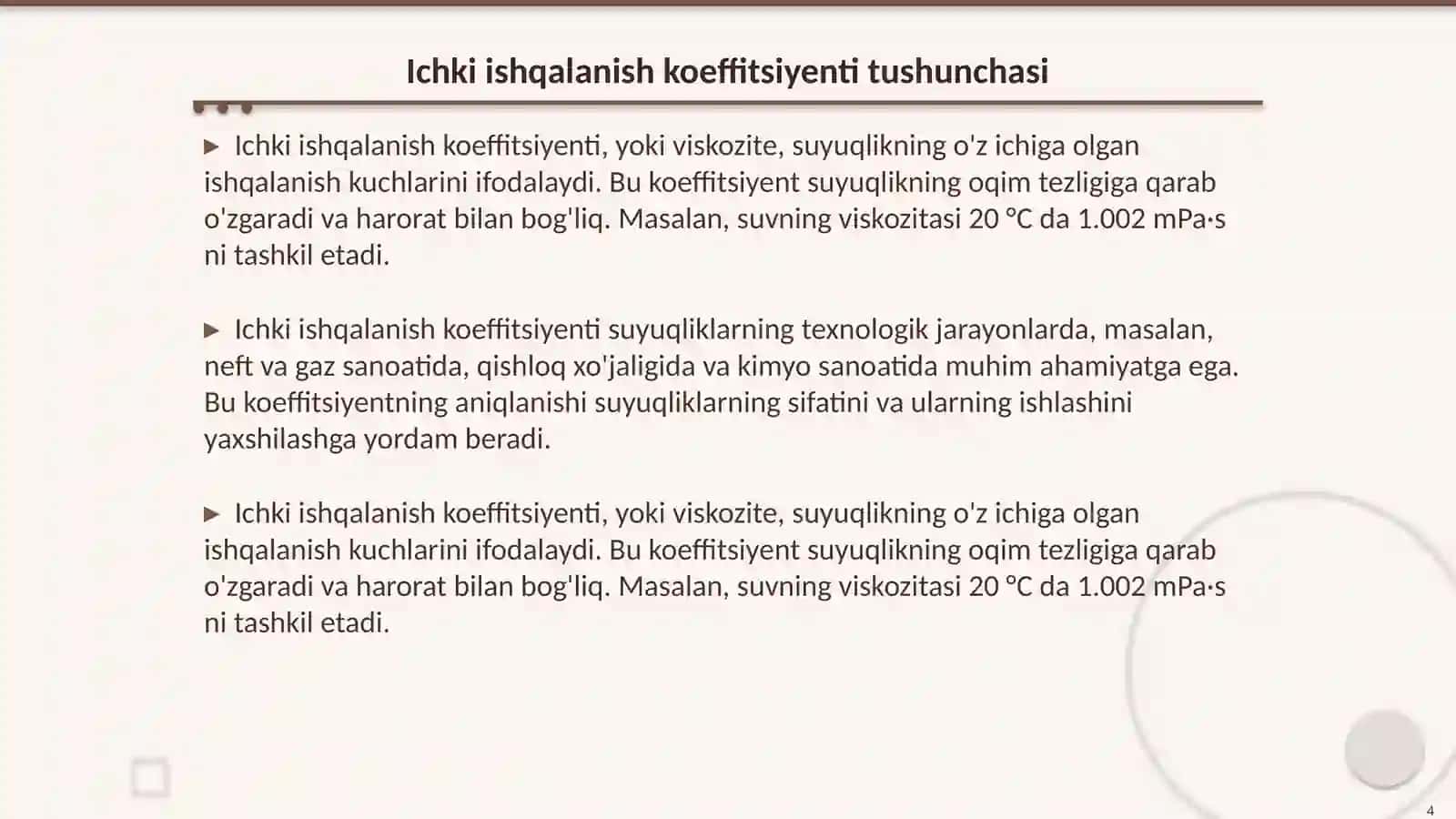 Stoks usulida suyuqliklarning ichki ishqalanish koeffitsiyentini aniqlash qurilmasi 4