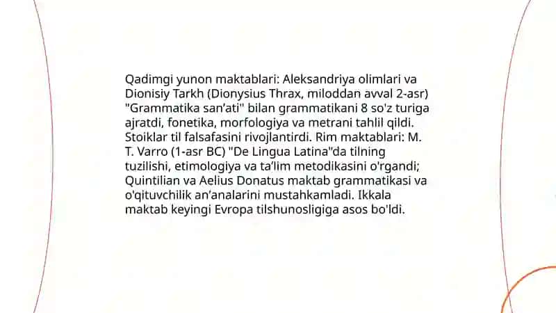 Jahon tilshunosligining tarixiy bosqichlari 4