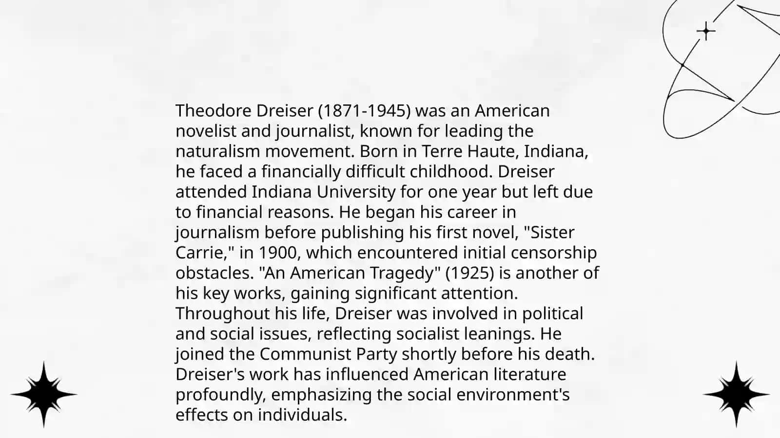 Personality Problems in "Sister Carrie" by T. Dreiser 4