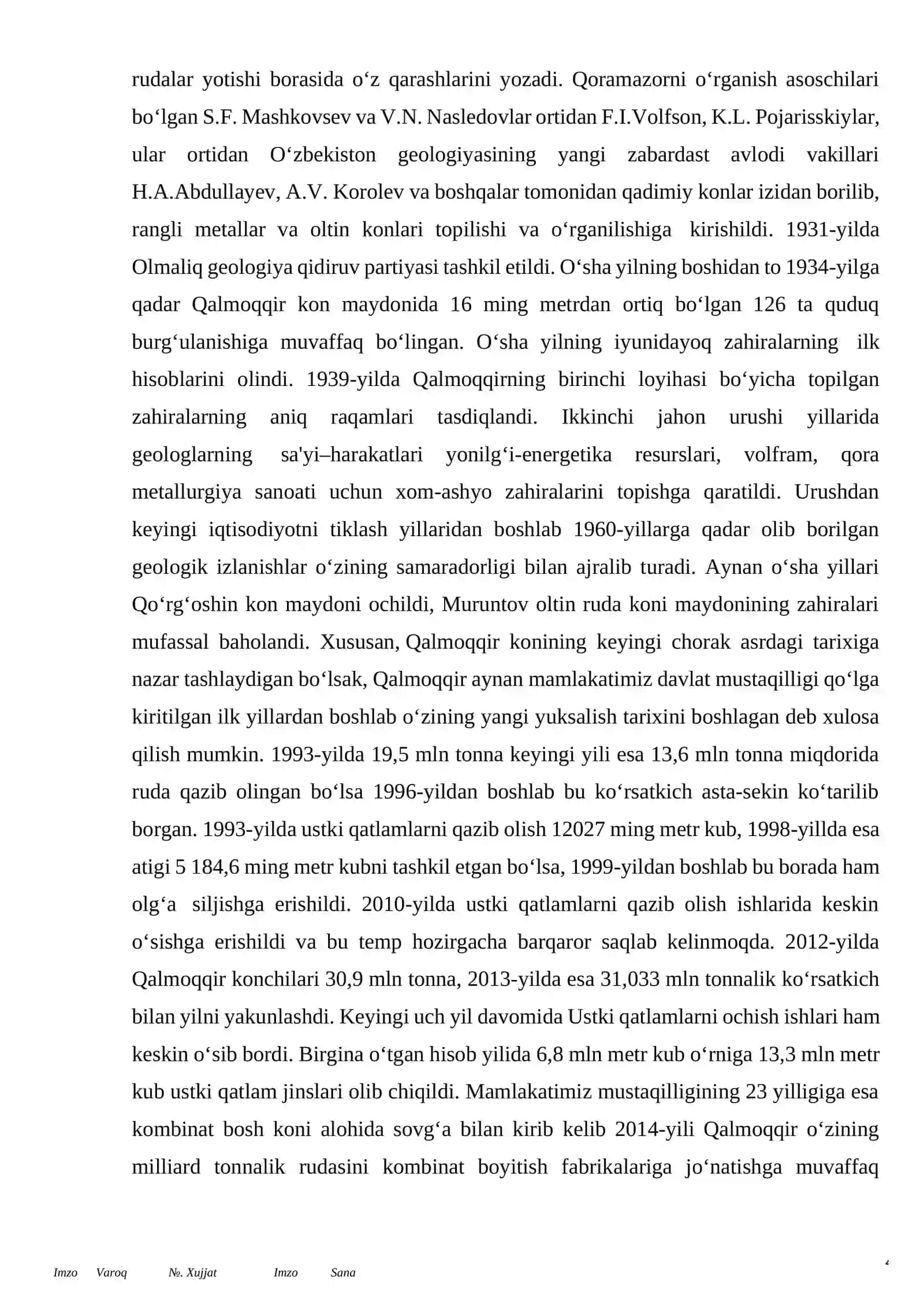 Volfram rudasini boyitishning texnologik sxemasini tanlash va hisoblash 4
