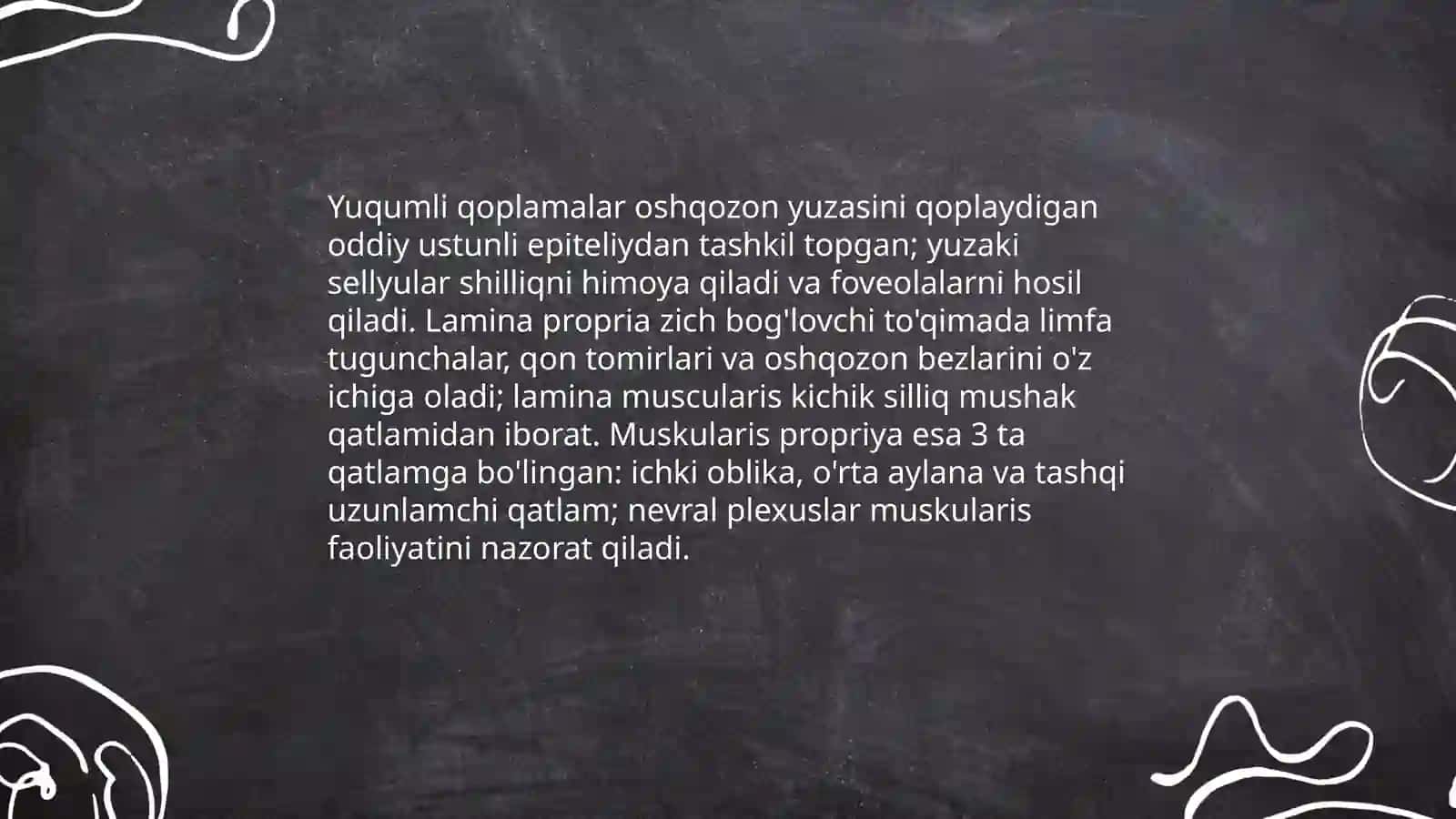 Oshqozon halqum qizilonggach umumiy tushunchasi 4