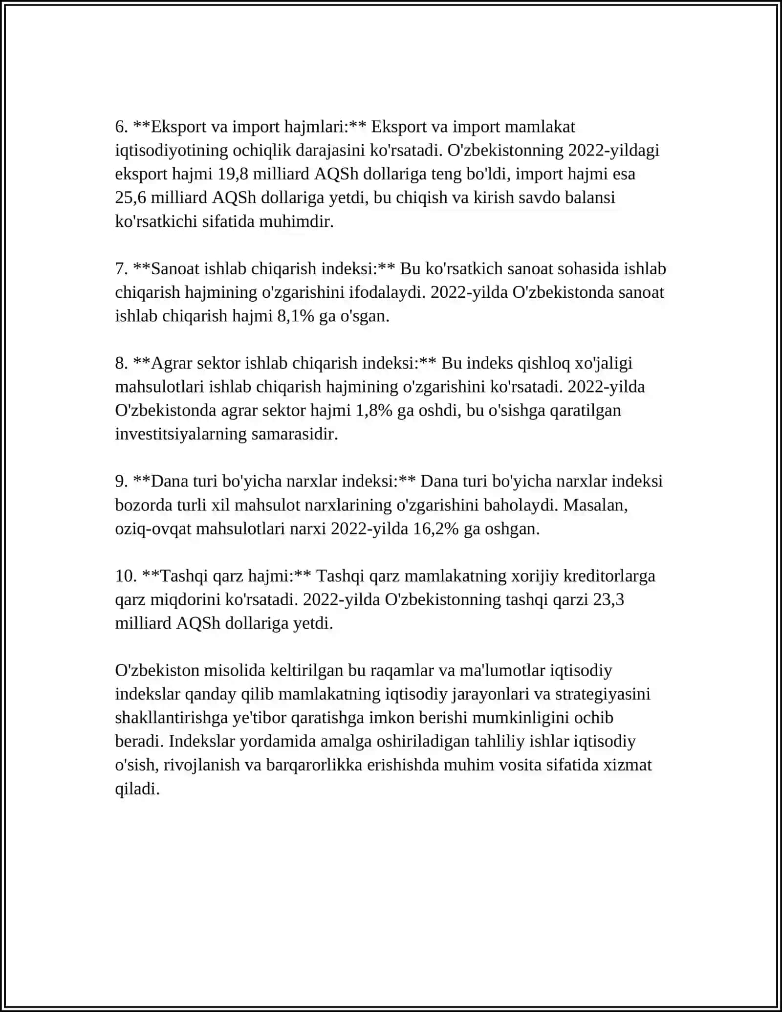 YaIM (Yalpi Ichki Mahsulot) 4