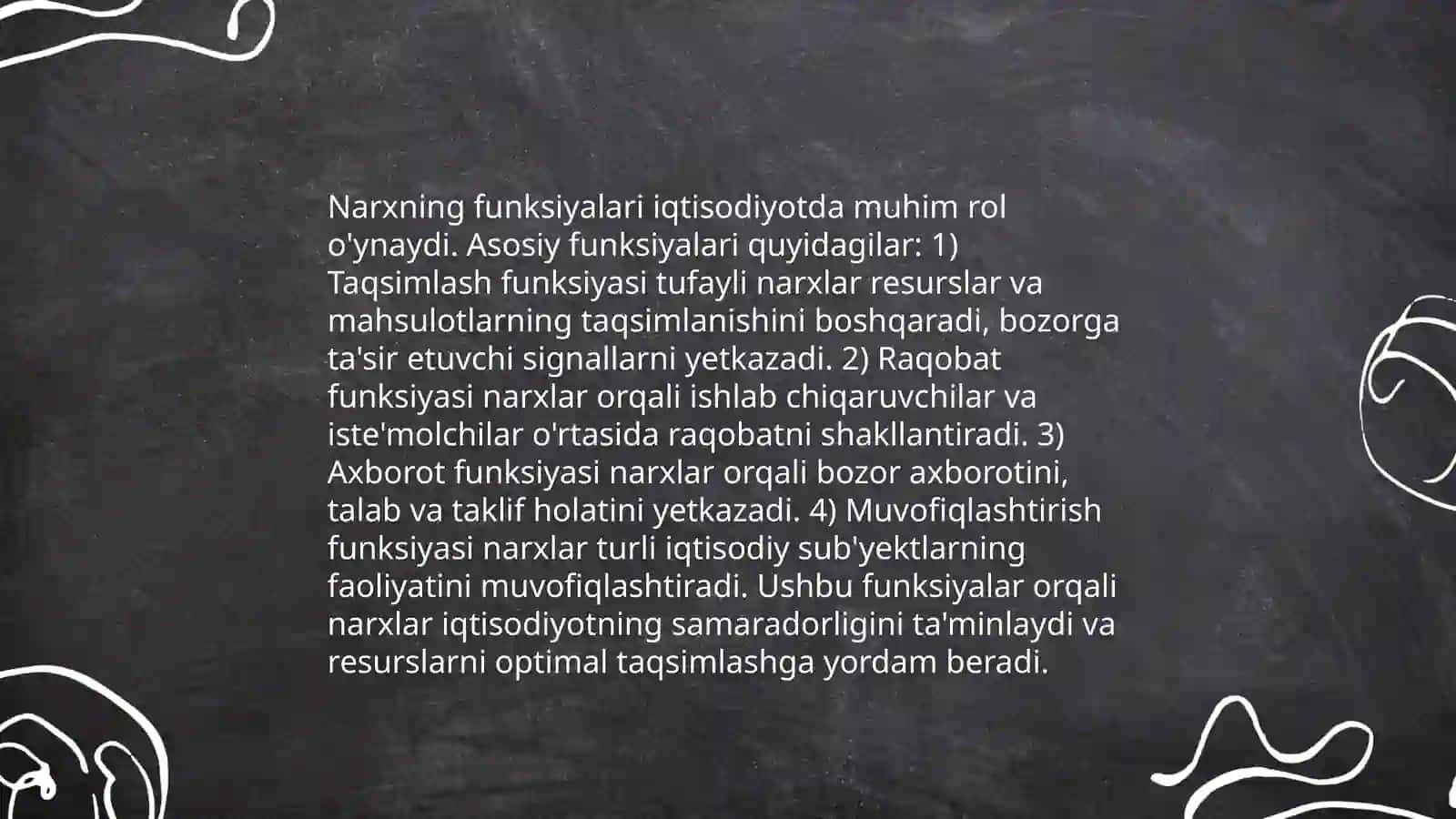 Narxning mazmuni va narx turlari 4