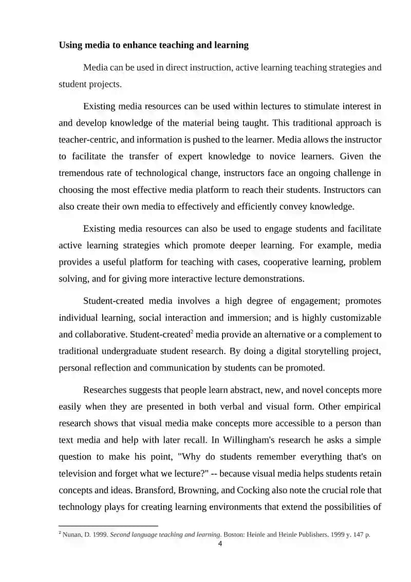 Enhancing writing through electronic media 4
