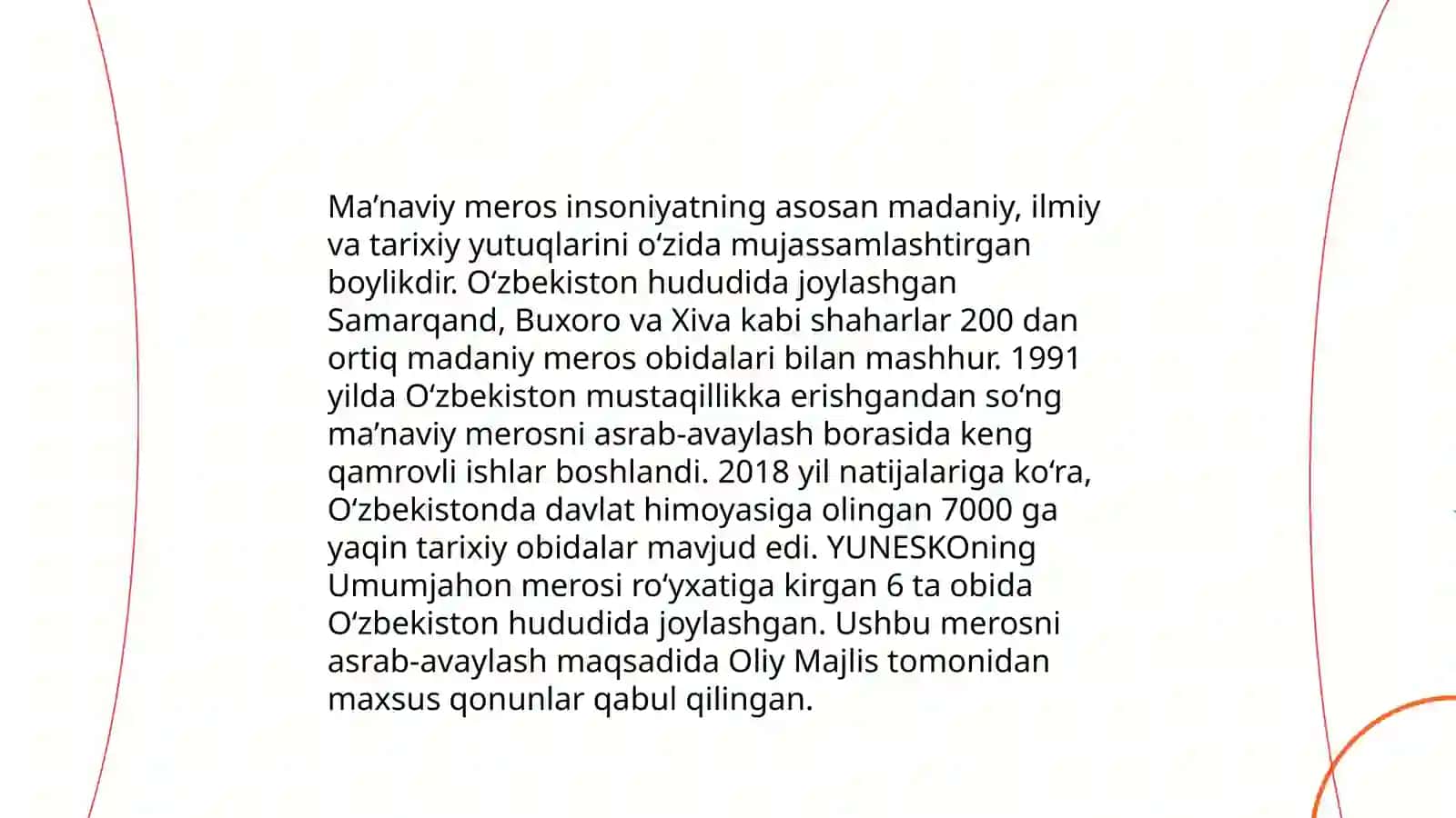 Mustaqillik yillarida maʼnaviy va madaniy taraqqiyot 4