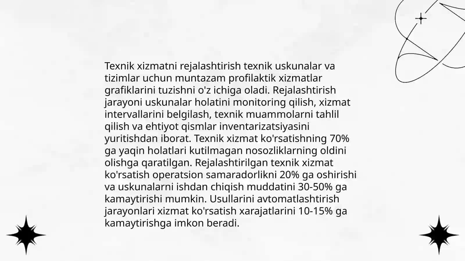 Texnik xizmatni tashkil qilish shakl va usullari 4