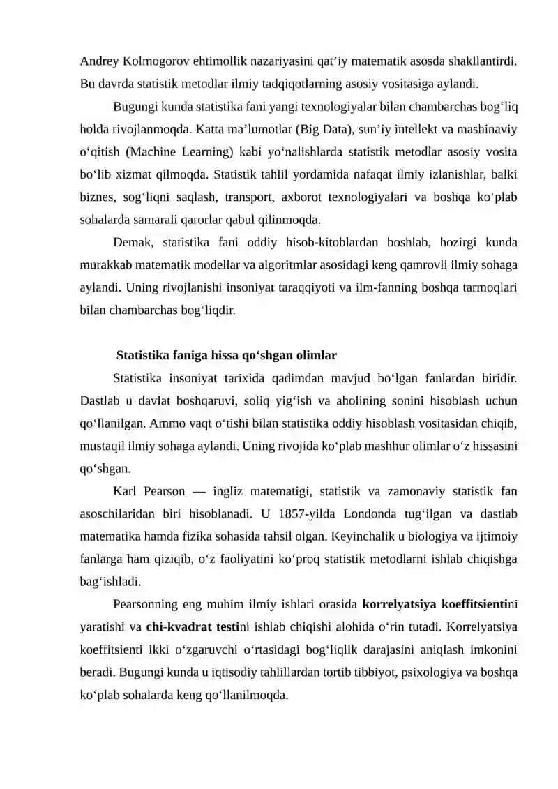 Statistika faniga hissa qo‘shgan olimlar 4