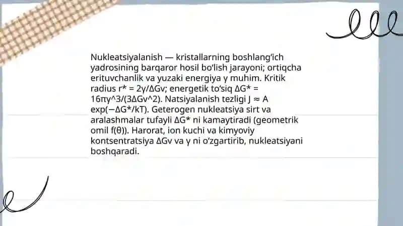 Tosh kasalliklarining kimyoviy asoslari tibbiy biologiya fanidan 4
