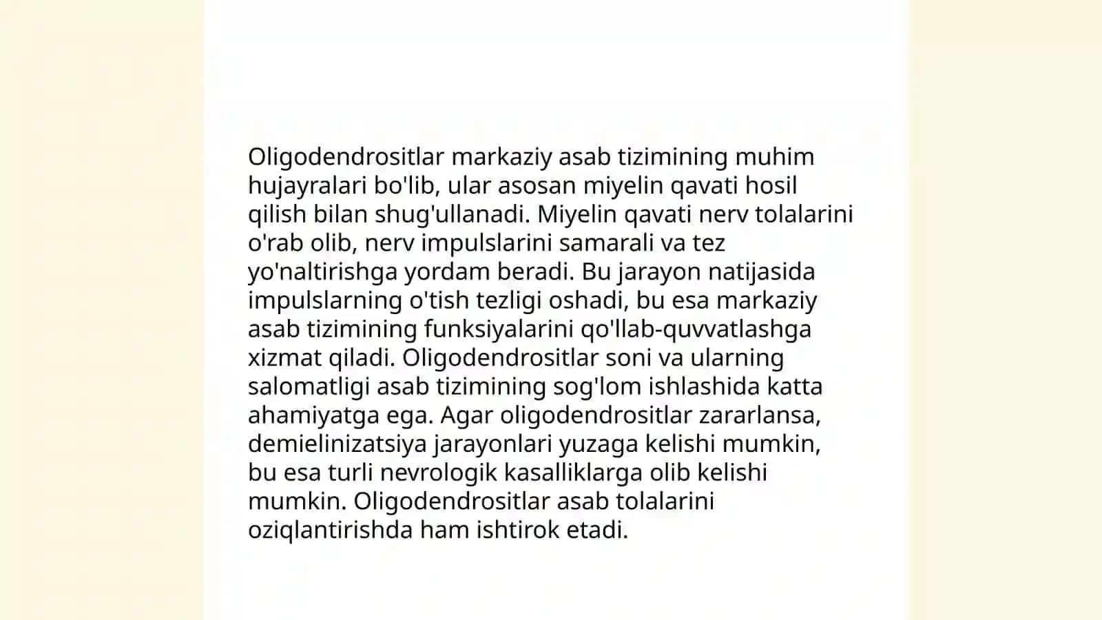 Neyrogliya Hujayralarining Tuzilishi va Funksiyasi 4