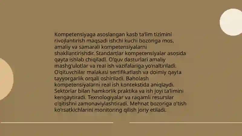 Kasbiy bilim,malaka va koʻnikmalarni shakllantirish 4