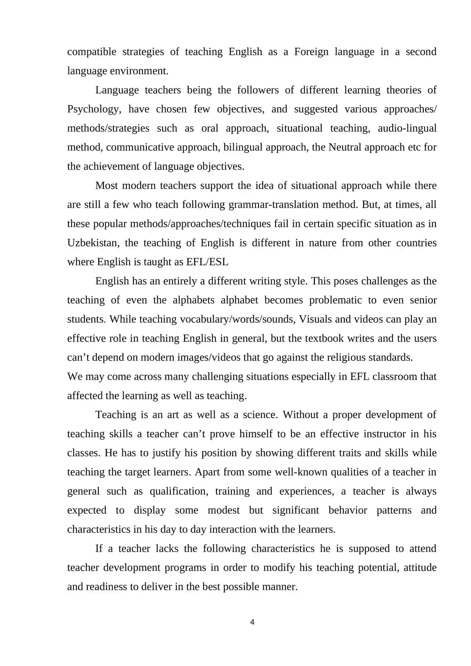 Vocabulary Teaching to Adult ESL Learners 4