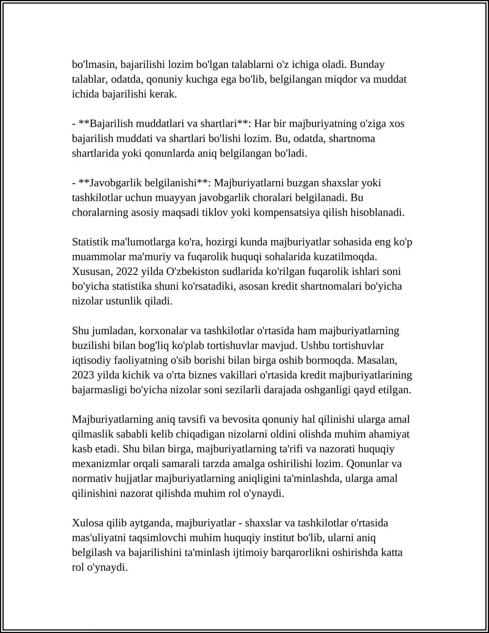 MAJBURIYATLARNING TAVSIFI, TASNIFI, BAHOLANISHI VA ULARNING HISOBINING VAZIFALARI 4