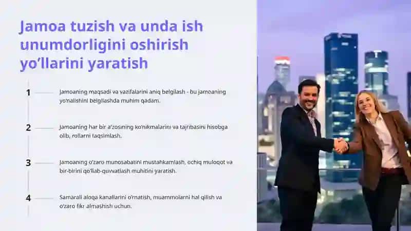 Jamoada Ishlash: Hamkorlikda O‘rganish 4