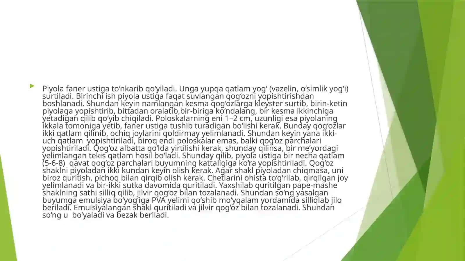 10-MA’RUZA. PAPE-MASHE USULI 4