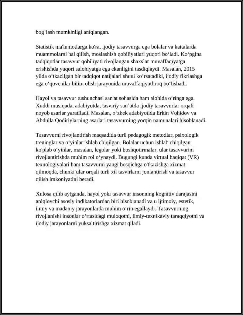 HAYOL VA HAYOLNING TURLARI 4