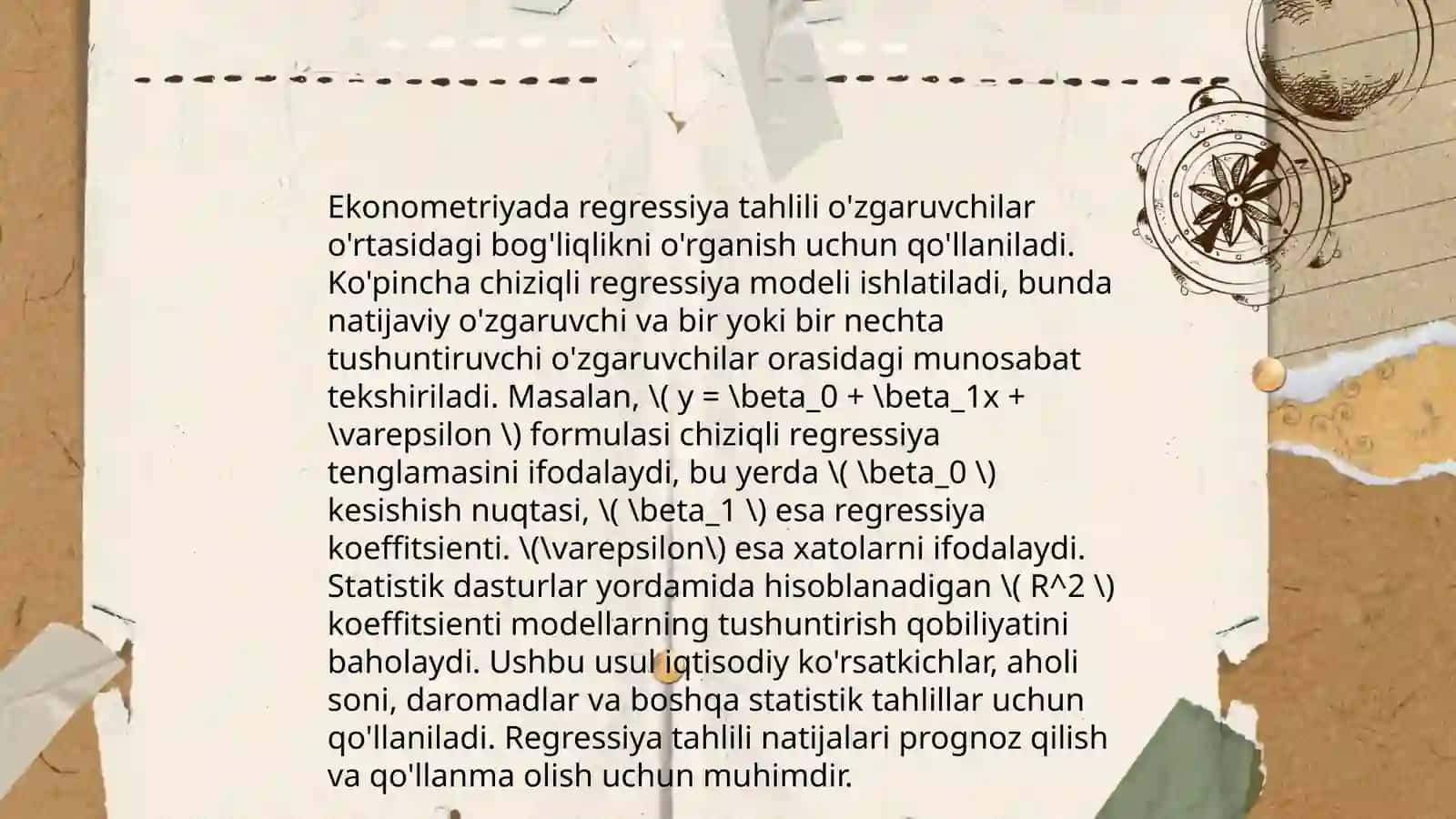 Bozor hajmini aniqlashda ekonometrik modellardan foydalanish 4