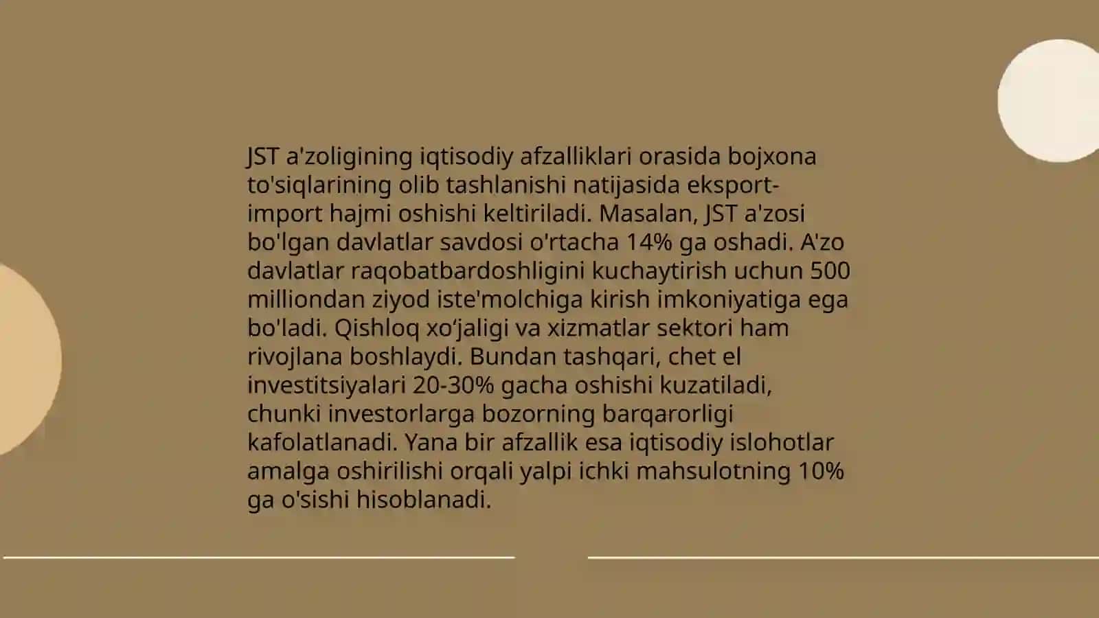 O’zbekiston respublikasini halqaro savdo tashkilotiga a’zo bo’lishi imkoniyat va to’siqlari 4