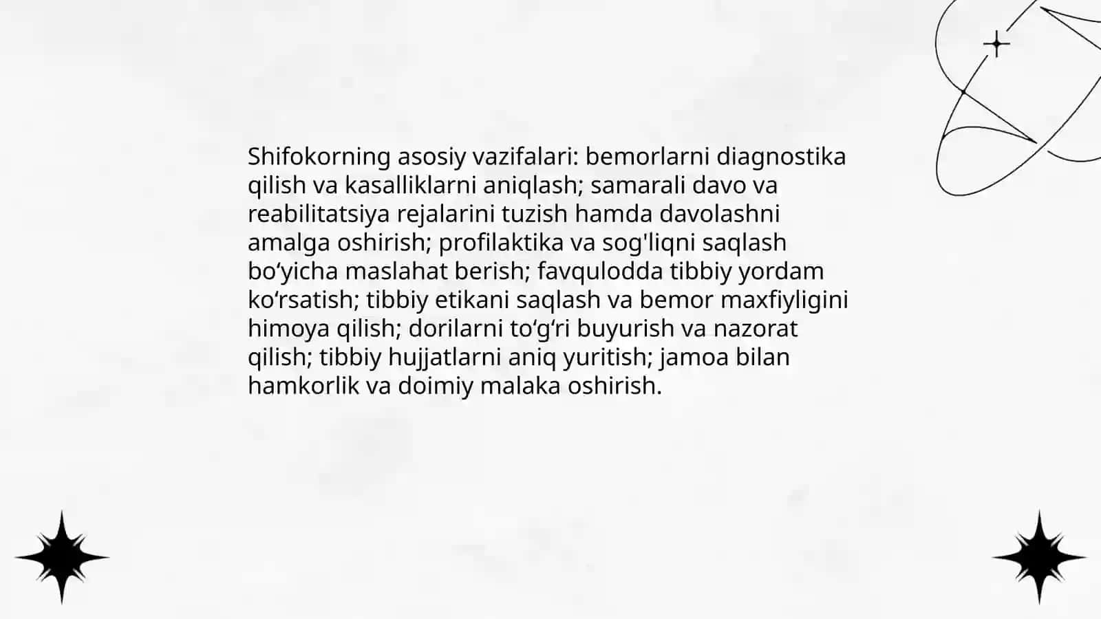 Shifokorlik kasbi haqida 4