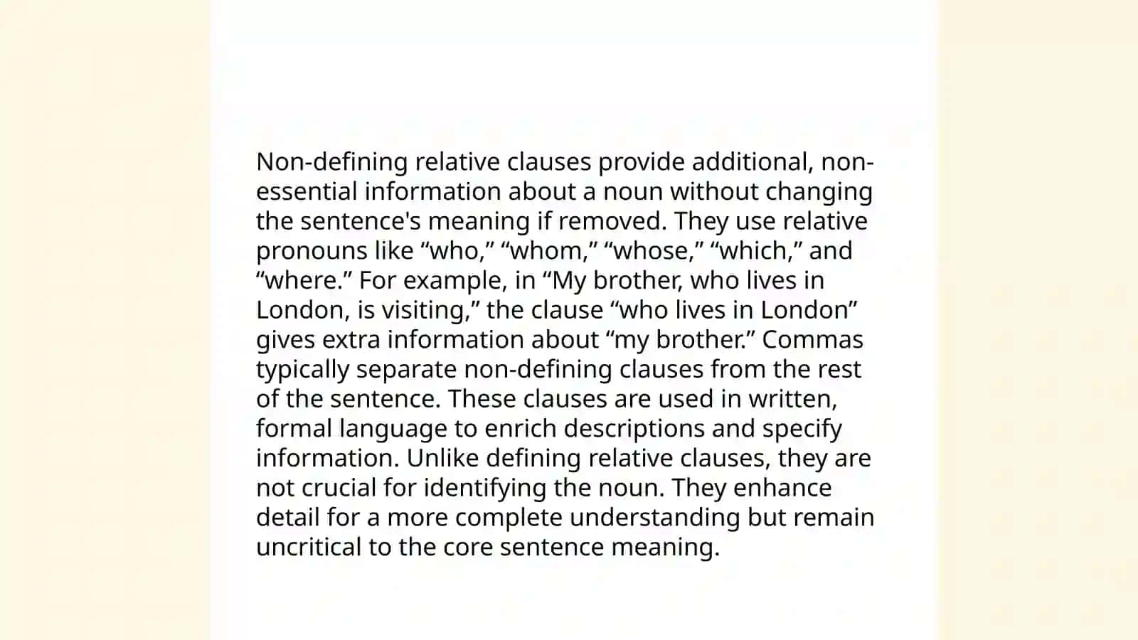 Relative clauses 4